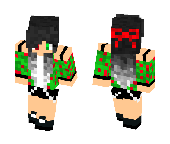 Cute Christmas Girl - Christmas Minecraft Skins - image 1