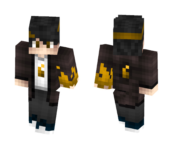 Download Free Hawaiiez - Yellong Flame Skin for Minecraft image 1 Hawaiiez - Yellong Flame - Male Minecraft Skins - image 1