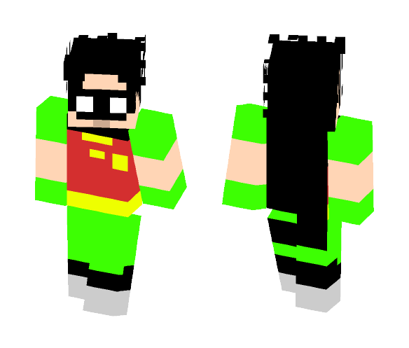 Download Free Robin of Teen Titans Go Skin for Minecraft image 1 Robin of Teen Titans Go - Male Minecraft Skins - image 1