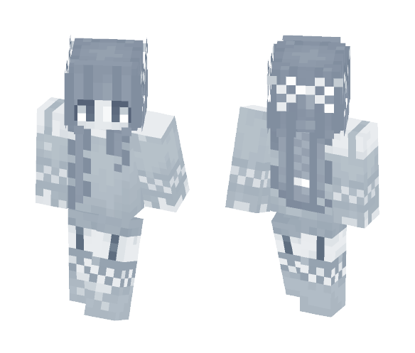 Frosty Black And White - Female Minecraft Skins - image 1