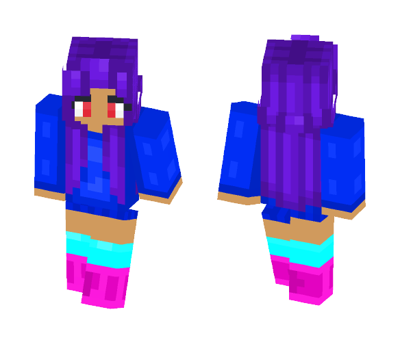 Download Free My Skin (Shaded, new clothes) Skin for Minecraft image 1 My Skin (Shaded, new clothes) - Female Minecraft Skins - image 1