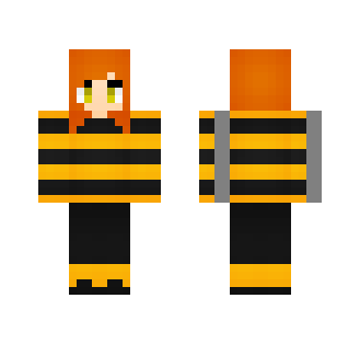 Girl in the Bee Sweater - Girl Minecraft Skins - image 2