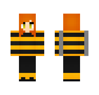 Girl in the Bee Sweater