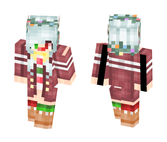 Download Free Holiday Reindeer Skin for Minecraft image 1 Holiday Reindeer - Female Minecraft Skins - image 1