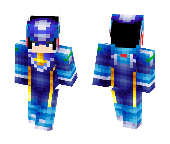 Me in Megaman skin - Male Minecraft Skins - image 1