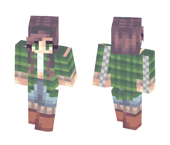 Download Free υηιι●Woman In The Woods● Skin for Minecraft image 1 υηιι●Woman In The Woods● - Female Minecraft Skins - image 1