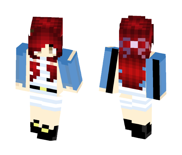 Download Free Girl #lovelyDress Skin for Minecraft image 1 Girl #lovelyDress - Girl Minecraft Skins - image 1