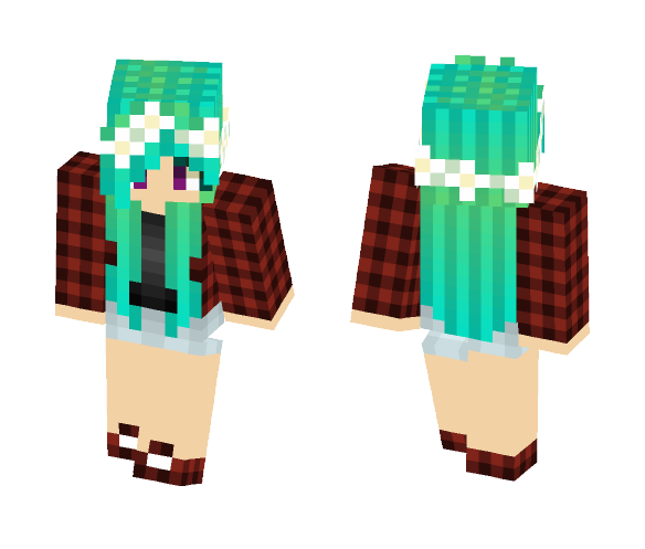 Minty Sweetness Redone ???? - Female Minecraft Skins - image 1