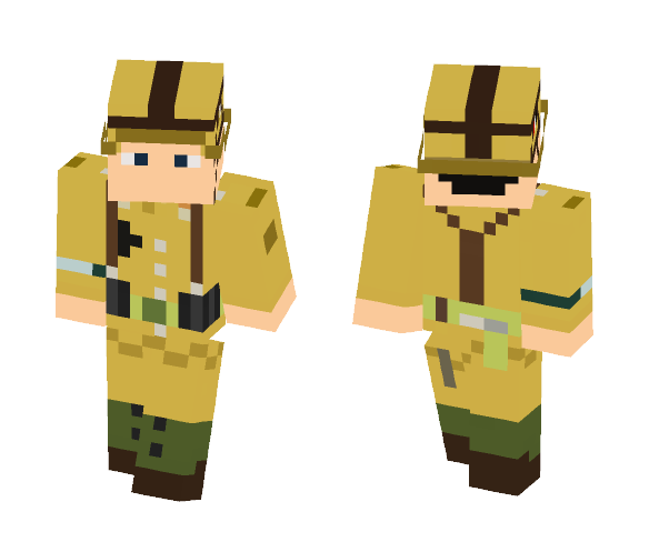 Download Free Shovels are the best weapon in BF1 Skin for Minecraft image 1 Shovels are the best weapon in BF1 - Male Minecraft Skins - image 1