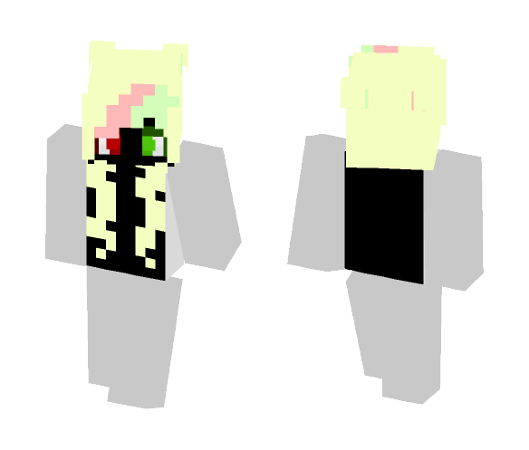 Download Free Harley Quinn's Christmas Hair +Eyes Skin for Minecraft image 1 Harley Quinn's Christmas Hair +Eyes - Christmas Minecraft Skins - image 1