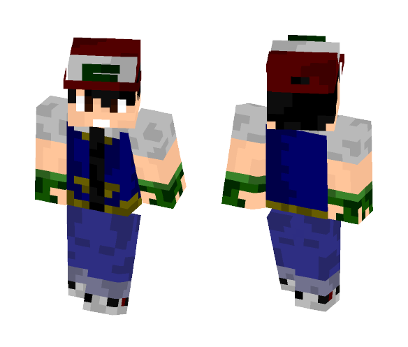 Ash Ketchum (Pokemon) - Male Minecraft Skins - image 1