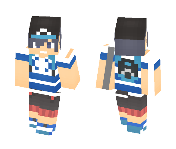 Pokémon Sun and Moon Player - Male Minecraft Skins - image 1
