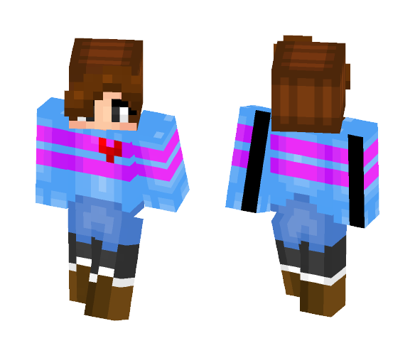 Male Frisk - My Version - Male Minecraft Skins - image 1