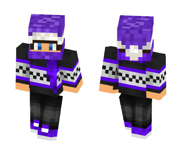 Purple Christmas skin - Christmas Minecraft Skins - image 1
