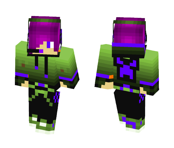 creeper hoodie teen - Male Minecraft Skins - image 1