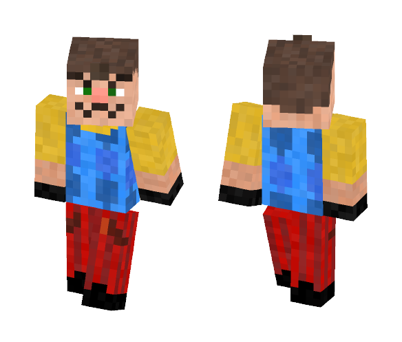 Hello Neighbor: The Neighbor - Male Minecraft Skins - image 1
