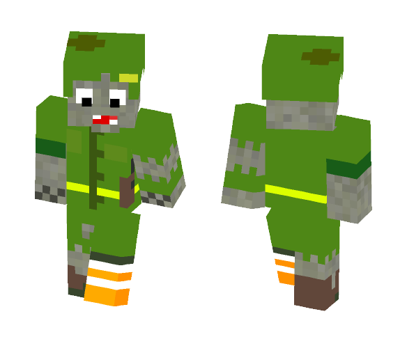 Pvz gw Foot Soldier Zombie - Male Minecraft Skins - image 1