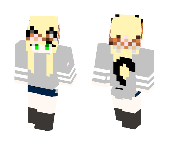 Flower crown neko {My First skin ~} - Flower Crown Minecraft Skins - image 1