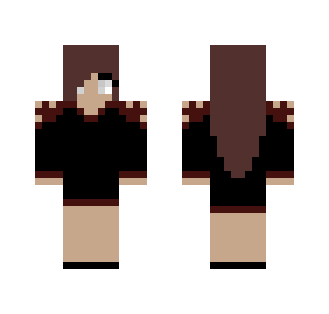 Herobrine Girl In A Black Dress