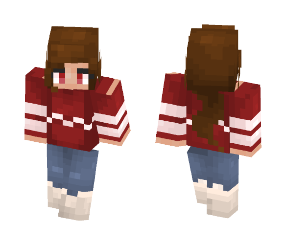 Download Free Holiday Girl Skin Skin for Minecraft image 1 Holiday Girl Skin - Girl Minecraft Skins - image 1