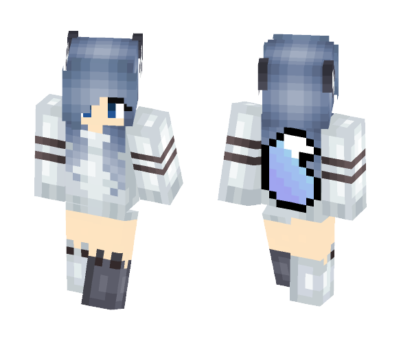 Gray wolf - Female Minecraft Skins - image 1