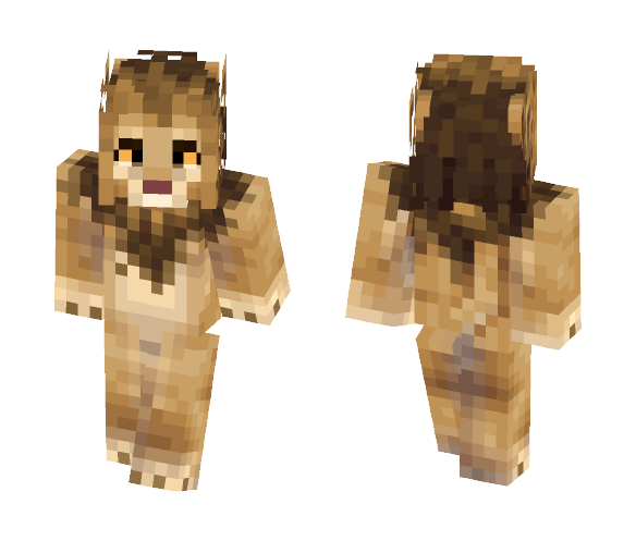 Download Free Lion ~ King Of The Jungle ~ Skin for Minecraft image 1 Lion ~ King Of The Jungle ~ - Male Minecraft Skins - image 1