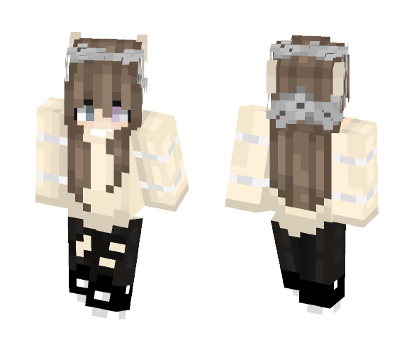 Download Free Tumblr Cat Girl Skin for Minecraft image 1 Tumblr Cat Girl - Cat Minecraft Skins - image 1