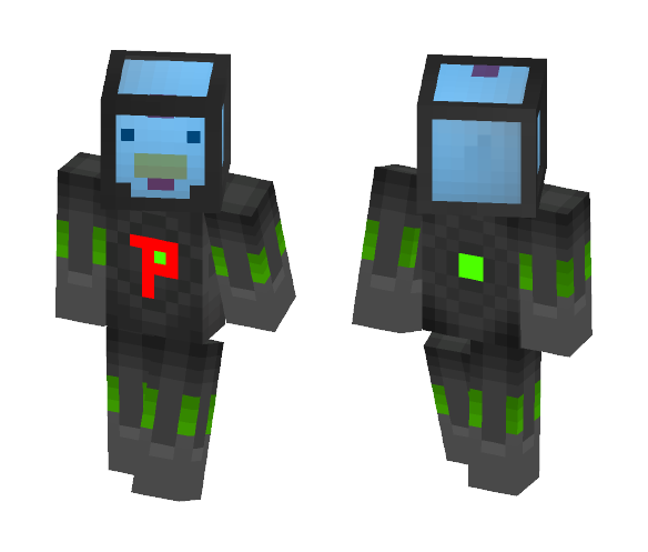 Chicken steering a Mech - Male Minecraft Skins - image 1