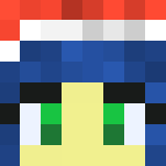 Christmas girl Elf skin blue hair - Christmas Minecraft Skins - image 3