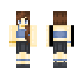 ☔ | Feeling Blue~ - Female Minecraft Skins - image 2