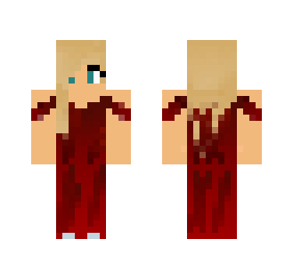 The woman in the red dress. - Female Minecraft Skins - image 2