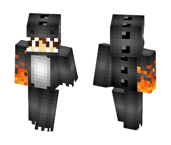 Dragon Boy - Fire Arm - Boy Minecraft Skins - image 1