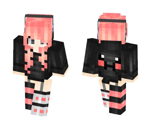 Download Free Gamer Girl (Chibi) Skin for Minecraft image 1 Gamer Girl (Chibi) - Girl Minecraft Skins - image 1
