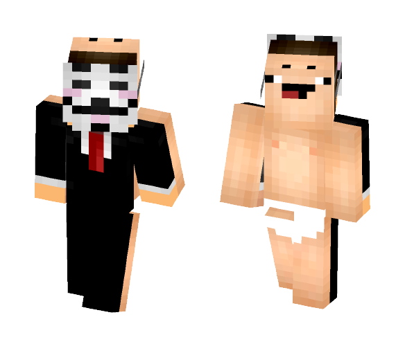 Haoob (noob hacker) - Male Minecraft Skins - image 1