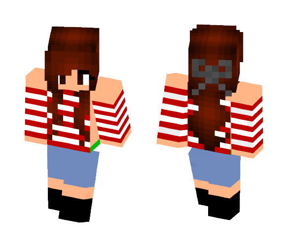Download Free Christmas Girl Skin for Minecraft image 1 Christmas Girl - Christmas Minecraft Skins - image 1