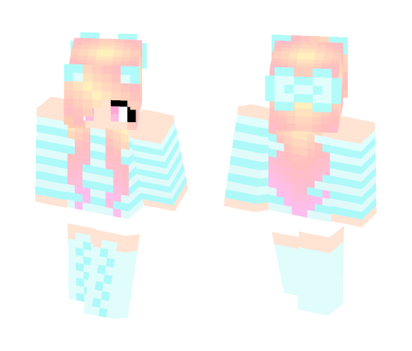 Beautiful Sunset Kitten - Female Minecraft Skins - image 1