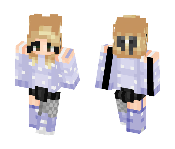Purple Sweater - Female Minecraft Skins - image 1