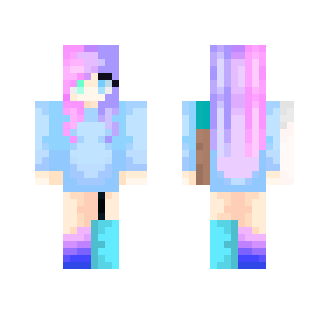 Ombré Neon - Female Minecraft Skins - image 2