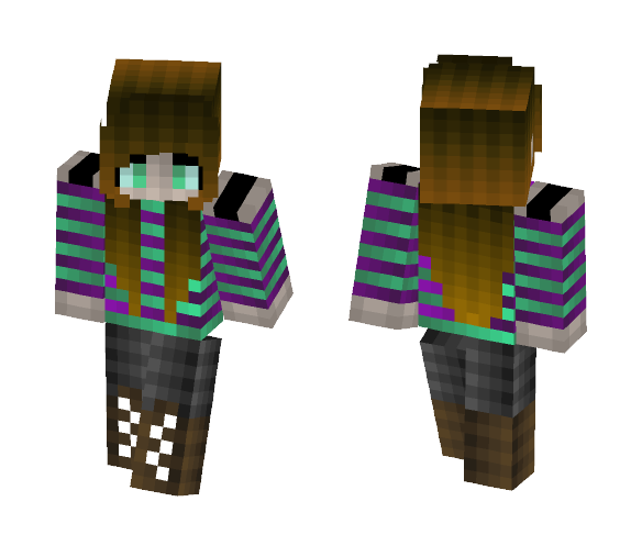 Color + Shading test - Female Minecraft Skins - image 1