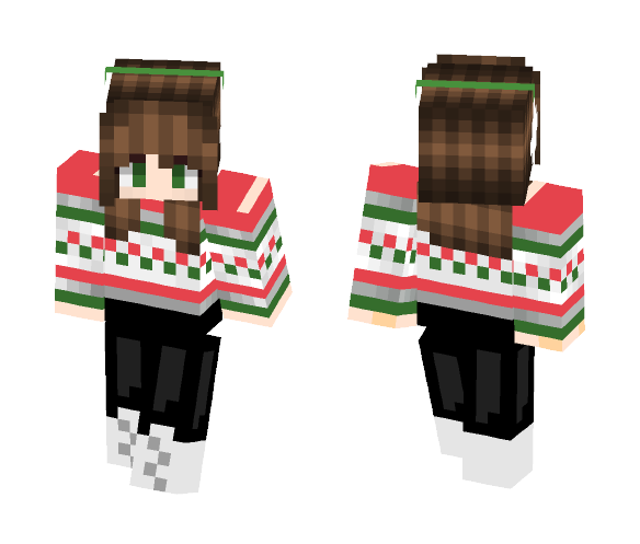 -Basic AF Holiday Skin- - Female Minecraft Skins - image 1