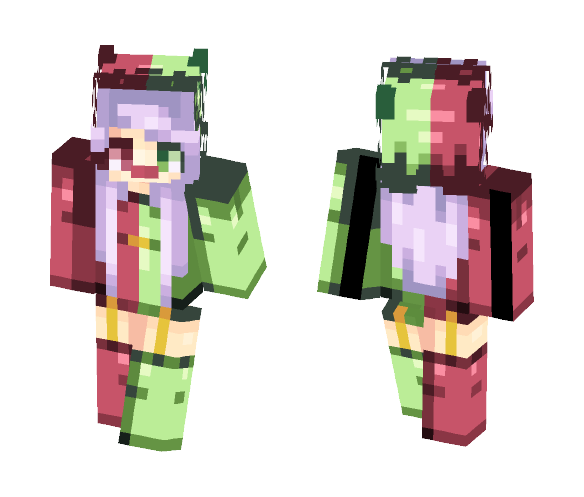 Download Free ????Lavender Christmas???? Popreel! Skin for Minecraft image 1 ????Lavender Christmas???? Popreel! - Christmas Minecraft Skins - image 1