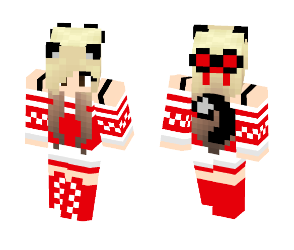 Christmas Cat Girl - Cat Minecraft Skins - image 1