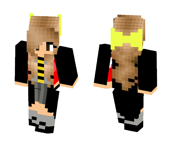 Hufflepuff Girl - Girl Minecraft Skins - image 1