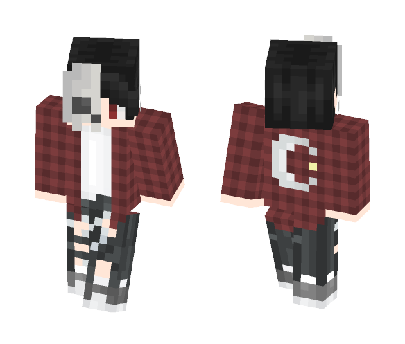 {*#*}Skull Masked Man{*#*} - Male Minecraft Skins - image 1