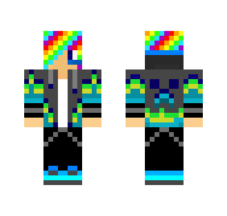 SkySlasher20 (Headphones, Rainbow) - Male Minecraft Skins - image 2
