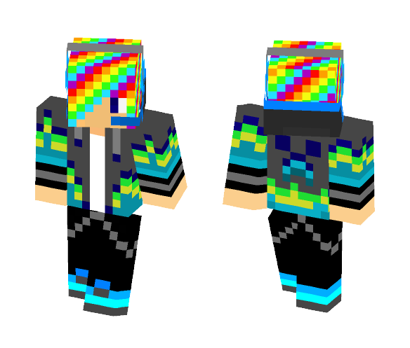SkySlasher20 (Headphones, Rainbow) - Male Minecraft Skins - image 1