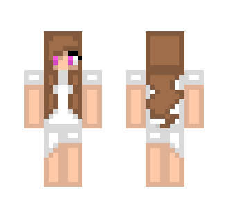 white dress girl (Request) - Girl Minecraft Skins - image 2