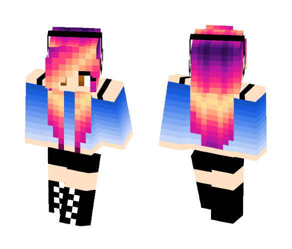 Download Free 20 diamonds cutest gamer girl ever Skin for Minecraft image 1 20 diamonds cutest gamer girl ever - Cute Girls Minecraft Skins - image 1