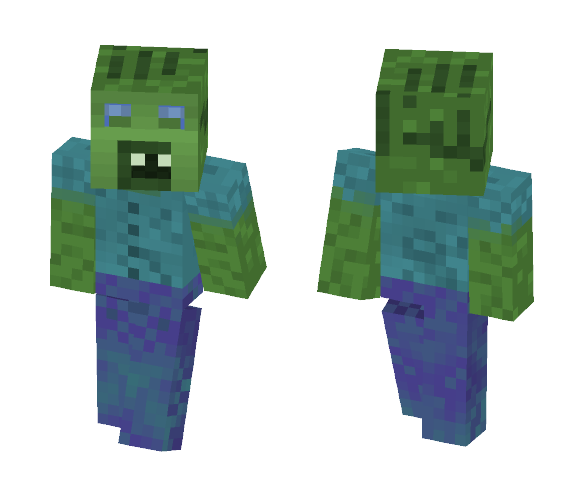 Download Free Crazy Zombie! Skin for Minecraft image 1 Crazy Zombie! - Male Minecraft Skins - image 1