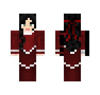 Medieval Scarlet Dress - Female Minecraft Skins - image 2